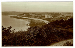 Ref  1549  -  Judges Real Photo Postcard - Falmouth Cliff Front - Cornwall - Falmouth