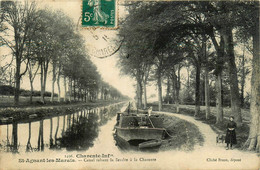 St Agnant Les Marais * Le Canal Reliant La Seudre à La Charente * Péniche Batellerie - Otros & Sin Clasificación