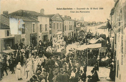 St Savinien * Souvenir Du 18 Avril 1909 * Le Char Des Marocains * Fête Locale * Mi Carême Carnaval * Café De La Gare - Other & Unclassified