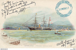 (D) Transports Navire " APURIMAC " Pérou Bâtiment école. Télégraphie Militaire Verdun 1901 - Steamers