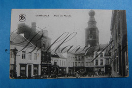 Gembloux. Panorama & Place Du Marché. 2 X Cpa - Gembloux