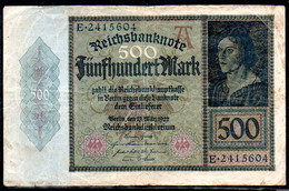 659-Allemagne 500m 1922 E241 - 500 Mark