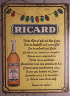 Plaque Métal Vintage Ricard Prière - Autres & Non Classés