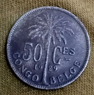 BELGIAN CONGO - 50 Centimes 1921 . KM 22 Albert I (1909-1934) - Perfect , Agomeza - 1910-1934: Albert I.