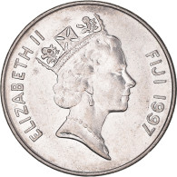 Monnaie, Fidji, Elizabeth II, 20 Cents, 1997, TTB+, Nickel Plaqué Acier, KM:53a - Figi