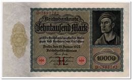 GERMANY,10000 MARK,1922,P.70,XF-AU - 10000 Mark