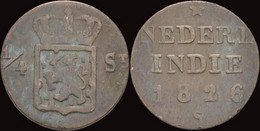 Nederlands India 1/4 Stuiver 1826 - Indes Neerlandesas