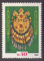 TURKMENISTAN 1992. THE FIRST STAMP "ORNAMENT DAGDAN" - NECKLACE Mi 1,MNH** - Turkménistan