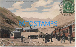 187057 CHILE CORDILLERA DE LOS ANDES STATION TRAIN ESTACION DE TREN JUNCAL POSTAL POSTCARD - Chili