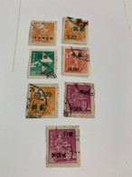 Taiwan Stamp Postal Used In Classic 7values - Gebraucht