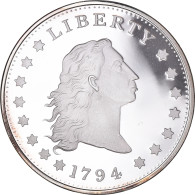 États-Unis, Médaille, Reproduction Silver Dollar Liberty, 1794, SPL - Autres & Non Classés