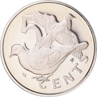 Monnaie, Îles Vierges Britanniques, 5 Cents, 1974, Franklin Mint, Proof, FDC - Islas Vírgenes Británicas