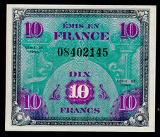 10 FRANCS 1944 Fayette VF-18-01 Sans Série UNC NEUF - 1944 Drapeau/Francia