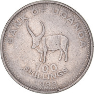 Monnaie, Ouganda, 100 Shillings, 1998, Royal Canadian Mint, TTB, Cupro-nickel - Uganda