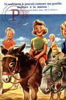 TAYLOR ILLUSTRATION. I WISH I COULD BRING MY FAVOURITE DONKEY. SEASIDE KIDDY BAMFORTH & CO CHILDRENS BURROS DONKEYS ÂNES - Taylor