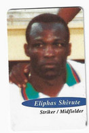 NAMIBIE REF MV CARDS NMB-63 N$10 FOOTBALL WORLD CUP 1998 ELIPHAS SHIVUTE - Namibie