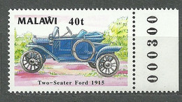 Malawi, 1990 (#546b), Vintage Cars, Autos, Automobili, Voitures, Carros, Transport, Trasporto, Transporte, Ford - Cars