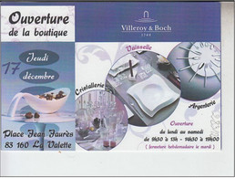 RT28.312  LA VALETTE DU VAR.OUVERTURE BOUTIQUE VILLEROY & BOCH.VAISSELLE .ARGENTERIE .CRISTALLERIE.A FERME....... - La Valette Du Var