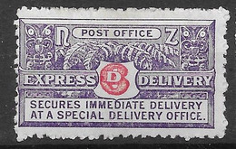 New Zealand 1903 Mh * Perf 11 50 Euros Express Delivery Stamp - Ongebruikt