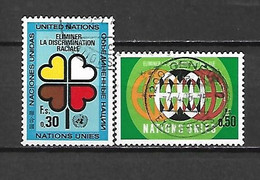 ONU GINEVRA - 1971/72 - N. 19/20 - N. 25/26 USATI (CATALOGO UNIFICATO) - Gebraucht