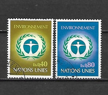 ONU GINEVRA - 1972/74 - N. 25/26 - N. 45 USATI (CATALOGO UNIFICATO) - Usados