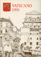 SO) FULL VATICAN YEAR, VATICAN STATE PHILATELIC YEARBOOK, YEAR 1991 - Altri & Non Classificati