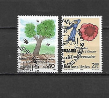 ONU GINEVRA - 1989 - N. 178/79 USATI (CATALOGO UNIFICATO) - Oblitérés