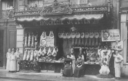 75 - PARIS 75018 - Carte Photo Boucherie L.JULLIEN - Rue De Maistre 1906 - Superbe - 10678 - Arrondissement: 18