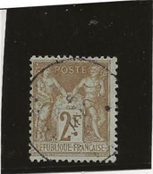 FRANCE -TYPE SAGE N° 105 OBLITERE TB - ANNEE 1900 - COTE : 55 € - 1898-1900 Sage (Tipo III)