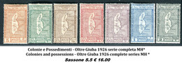 REGNO D'ITALIA COLONIE  POSSEDIMENTI 1926  SERIE COMPLETA ANNESSIONE DELL'OLTRE GIUBA - Oltre Giuba