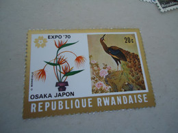 RWANDA MNH  USED STAMPS BIRD  BIRDS - Peacocks