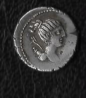 PERIODO REPUBLICA FAMILIA POSTUMIA DENARIO AÑO 74 A.C. - Republic (280 BC To 27 BC)
