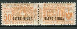 REGNO D'ITALIA COLONIE  POSSEDIMENTI 1925  50 Centesimi Della Serie Pacchi Postali MNH - Oltre Giuba