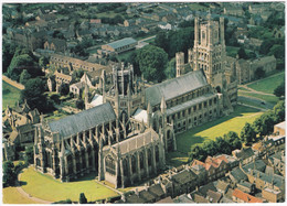 Ely Cathedral, Cambridgeshire From The Air. Aerial View - Ely