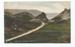 Postcard Devon Lynton Valley Of The Rocks Frith's Posted 1918 - Lynmouth & Lynton