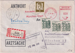 BRD - München 1965 20 Pfg. AFS "Kreiswehrersatzamt + Zusatz Ortseinschreibebrief - Machine Stamps (ATM)