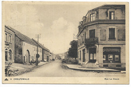 57-CREUTZWALD- Rue La Houve...  1937  Bank... - Creutzwald