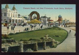 CPA Non écrite Royaume Uni BLACKPOOL Pleasure Beach And New Promenade South Shore - Blackpool