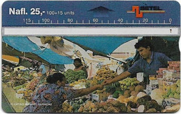 Curacao (Antilles Netherlands) - Setel - L&G - Floating Market - 601M - 01.1996, 25NAƒ, Used - Antillen (Nederlands)