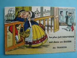 44 - THARON - Carte à Système - Le Plus Joli Souvenir - 1957 - Tharon-Plage