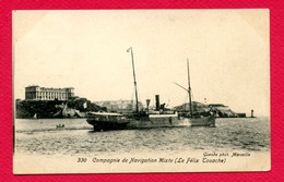 CPA (Réf : DD736) (THÈME TRANSPORTS BATEAUX PAQUEBOTS) Compagnie De Navigation Mixte Le Félix Touache - Steamers