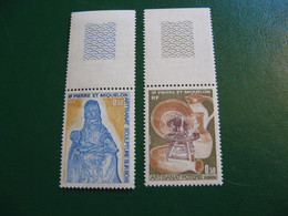 SAINT PIERRE ET MIQUELON YVERT POSTE ORDINAIRE N° 443/444 NEUFS** LUXE  COTE 12,00 EUROS - Unused Stamps