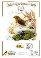 A.buzin A4 Kaart 100 Jaar Vogelbescherming Samen Werkking S.P.A.B. En A.B.C.C.(2) - Zonder Classificatie