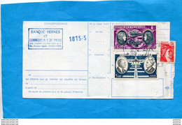 Marcophilie-Chèque  CCPde 300000frs" ACCELERE-" Dos Acquitté  Affranchi  3 Timbres= 16frs-cad 1978 - Cheques & Traveler's Cheques
