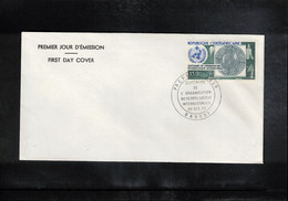 Central African Republic 1973 Space / Raumfahrt / L'espace - Centenary Of International Meteorological Organisation FDC - Afrique