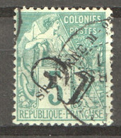 Alphée Dubois 5 C. Surchargé 2 Et St-Pierre M-on Yv 49 - Used Stamps