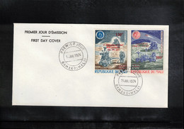 Mali 1974 Space / Raumfahrt / L'espace 5th Anniversary Of The First Man On The Moon FDC - Africa