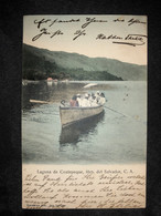 Postcard Coatepeque Lagoon 1908 - El Salvador