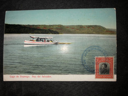 Postcard Ilopango Lake 1913 - El Salvador