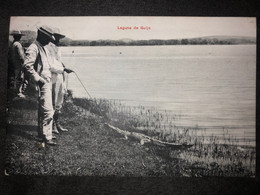 Postcard Hunting Cocodrile In Guija Lagoon 1906 - El Salvador